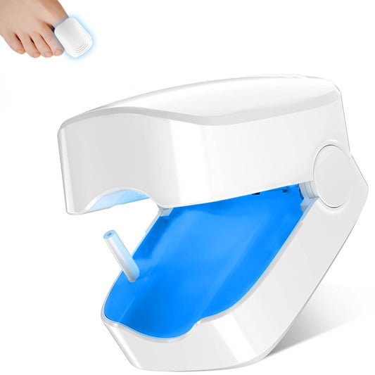 Secfanya Nail Fungus Cleaning Laser Treatment Device, Using 910nm Infrared and 470nm Blue Light, Effective Treatment of Damaged, Discolored, Thickened Toenails