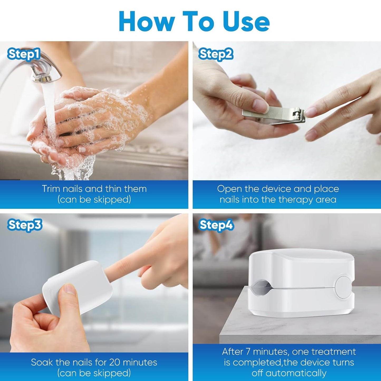 UUC Nail Fungus Cleaning Laser Treatment Device, Nail Fungus Treatment for Toenails,Advanced Light Device, Used Anytime Anywhere for Compact Product