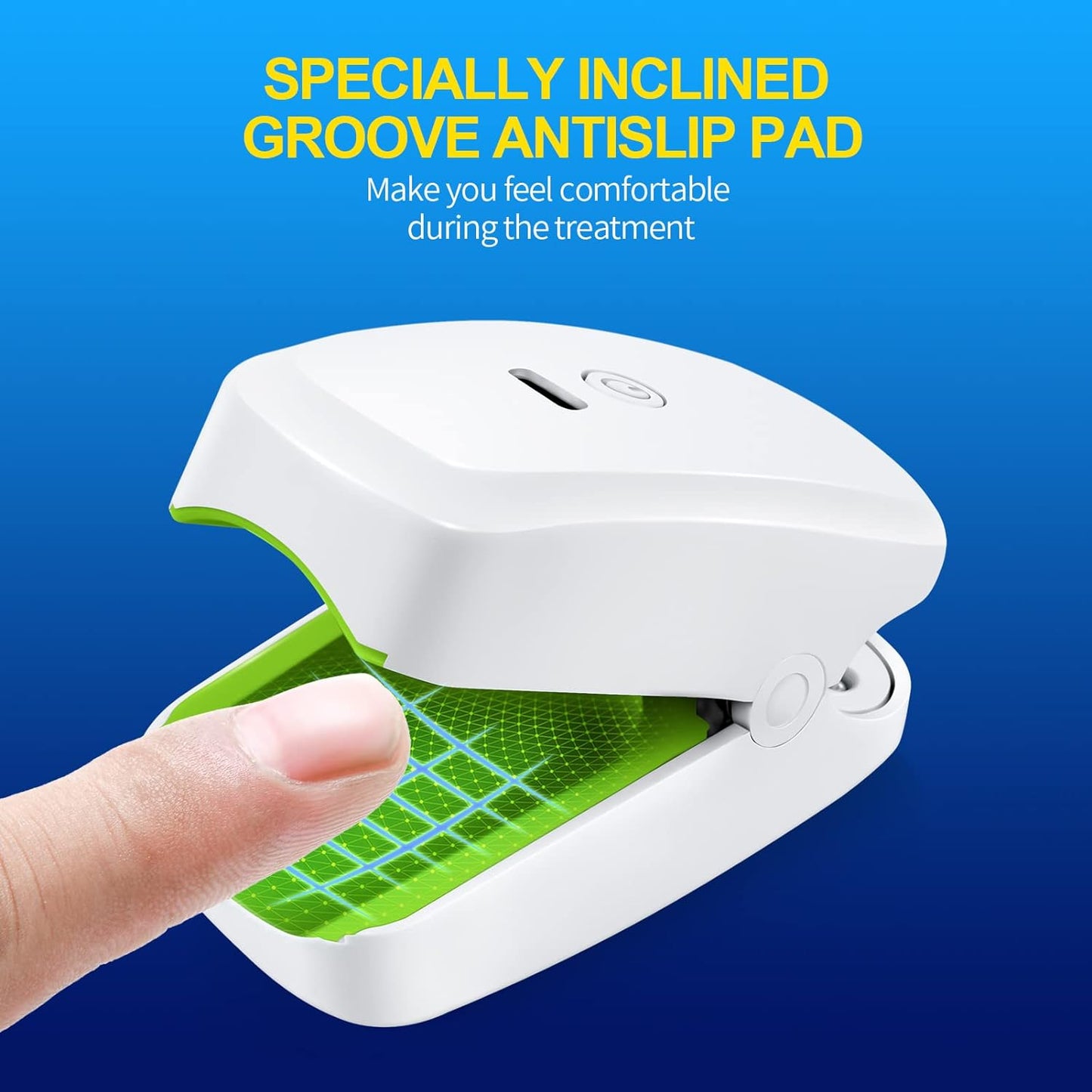 OKIO Nail Fungus Laser Treatment Device, Laser Device for Toenails Dermachom Nail Fungus Treatment Laser for Cleaning Onychom Laser Nail Treatment for Homeuse, Updated Toenail Fungus Laser White