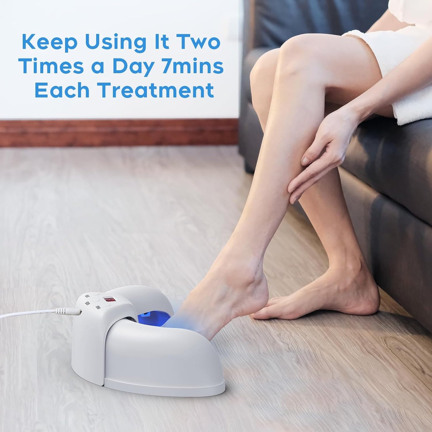 ZZP Nail Fungus Laser Treatment Device for Multiple Toenail, 905nm Infrared Light + 470nm Blue Light Toe Nail Fungus Device for Home Use, Highly Effective and Safe