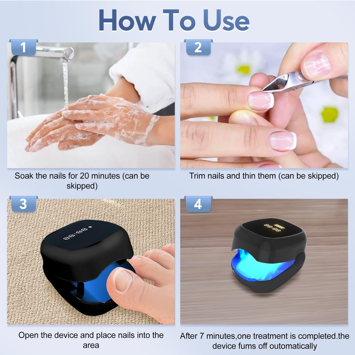 Nail Fungus Laser Treatment Led Light Device - B0DTHCRQFR