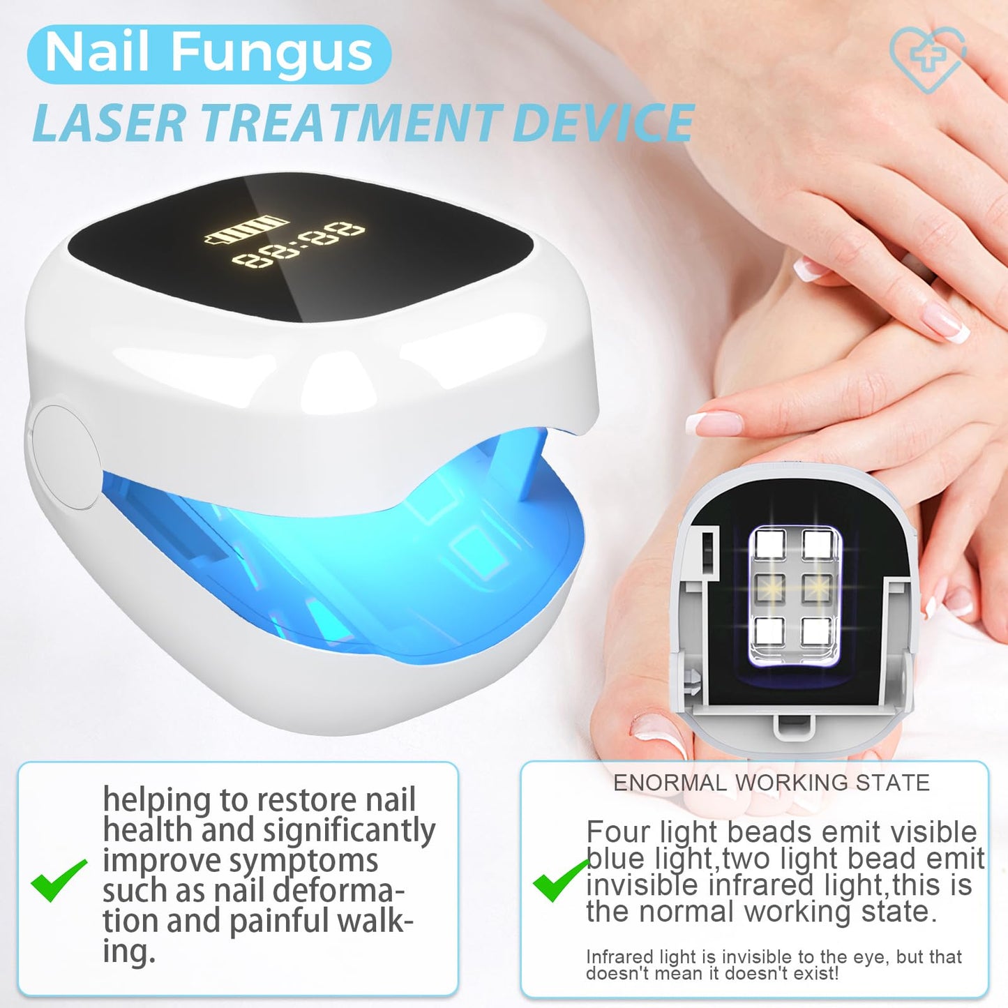Nail Fungus Laser Treatment LED Light Device-725380765294