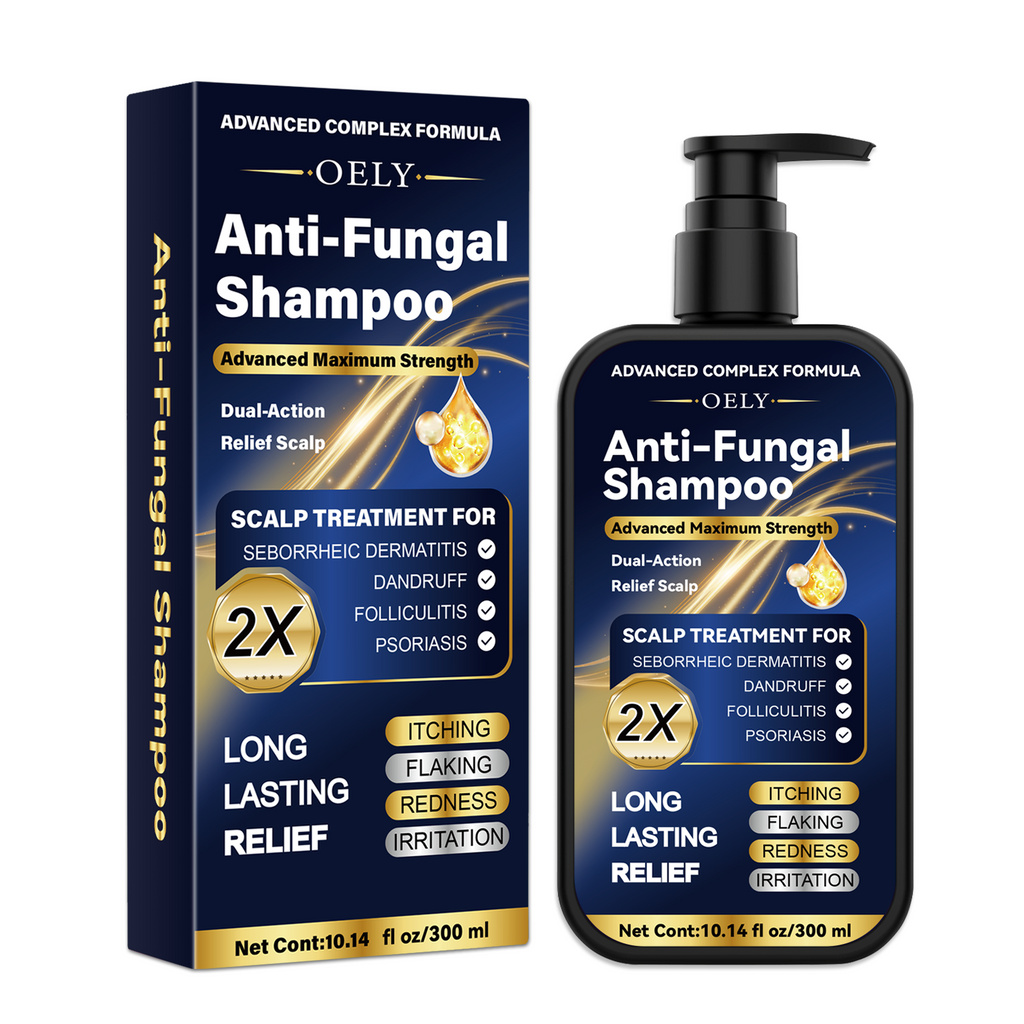Enhanced Antifungal Shampoo for Seborrheic Dermatitis, Folliculitis & Scalp Psoriasis – Anti-Dandruff Shampoo for Men & Women, Relieves Itchy Dry Scalp, Sulfate & Paraben-Free, 10.1 Fl Oz-Fresh