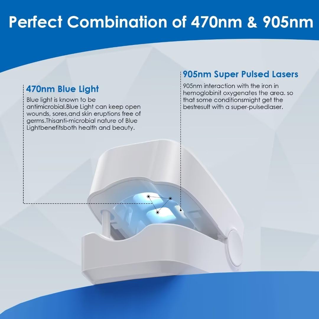 ZZP Nail Fungus Laser Treatment Device -Pain-Free, and Effective Home Treatment, No More Embarrassment