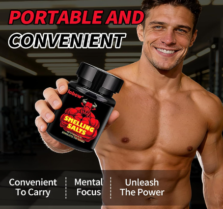 FIobow Smelling Salts for Athletes in Hockey, Potent Wake Up for Athletes in Weightlifting and Powerlifting, Activate Before Smelling, Instant Energy, Enhanced Focus & Motivation 40 g in 1 Bottle-AA1