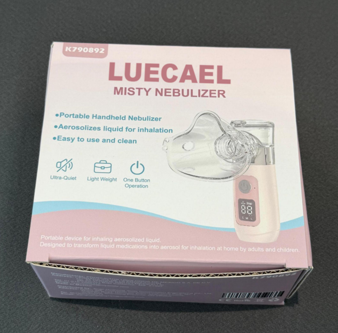 Smart Digital Display Portable  Nebulizer for Adults and Kids, MISTY NEBULIZER   with Mouthpiece and Mask - Rechargeable  Nebulizer for Travel and Home Use, Take-Along Nebulizer for Kids