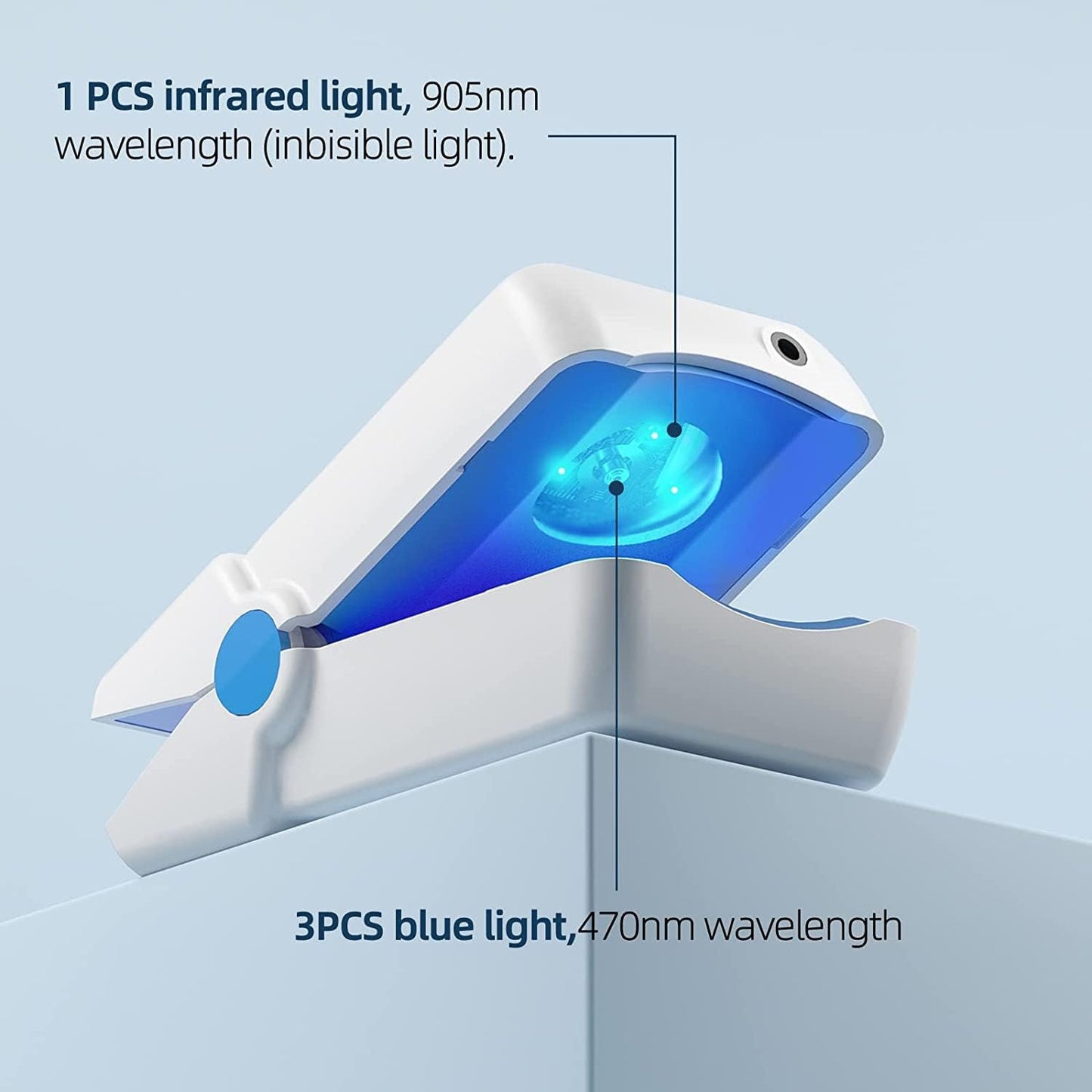 Highly Effective Cherrish Rechargeable Cherrish Nail Fungus Laser Treatment Device for Onychomycosis Cure. This Instrument is for Home use and Treats Nail Fungus and infections. Easy use and Fast Results.