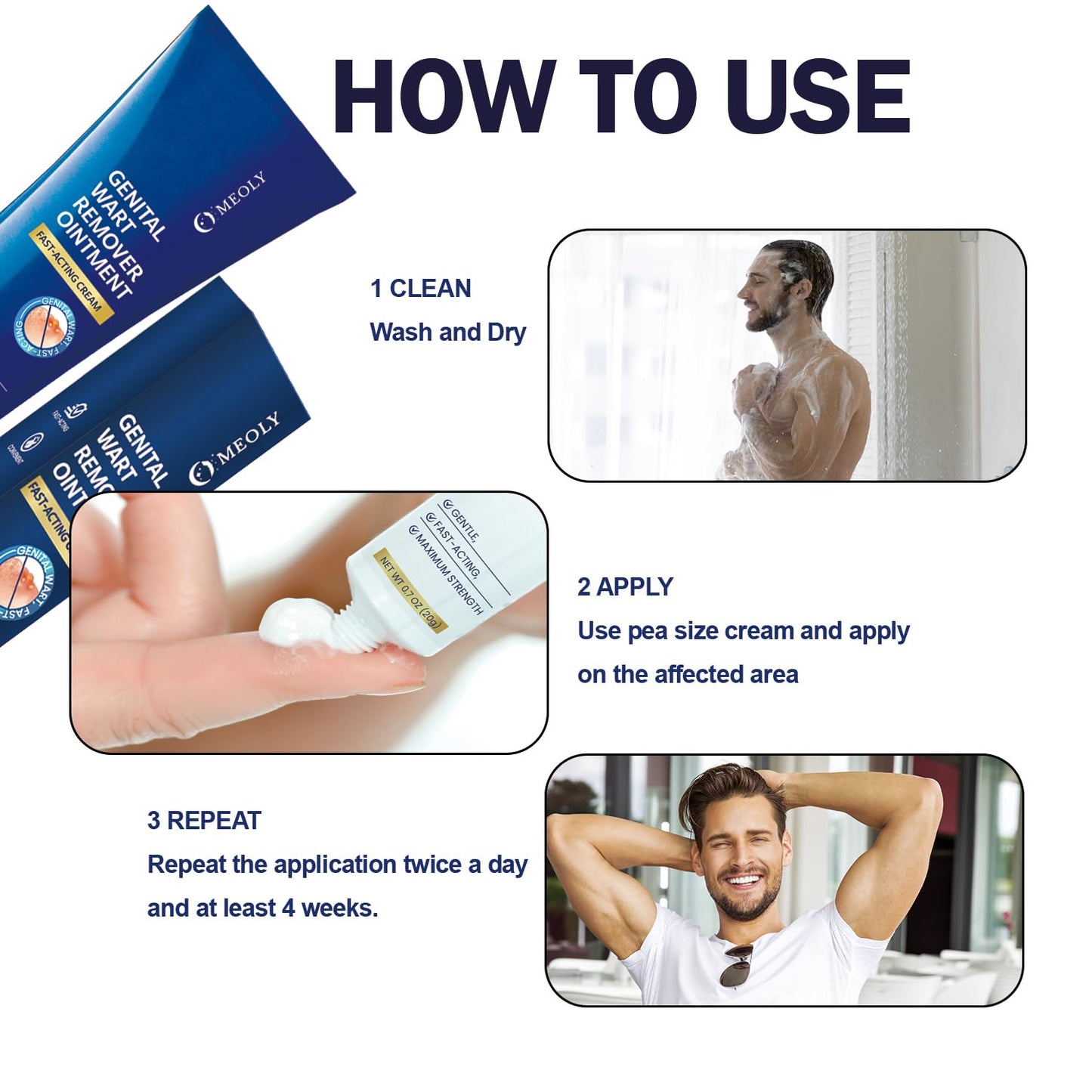 Genital Wart Remover Cream: Genital Wart Removal Ointment with Salicylic Acid Fast-Acting, Gentle for Men and Women