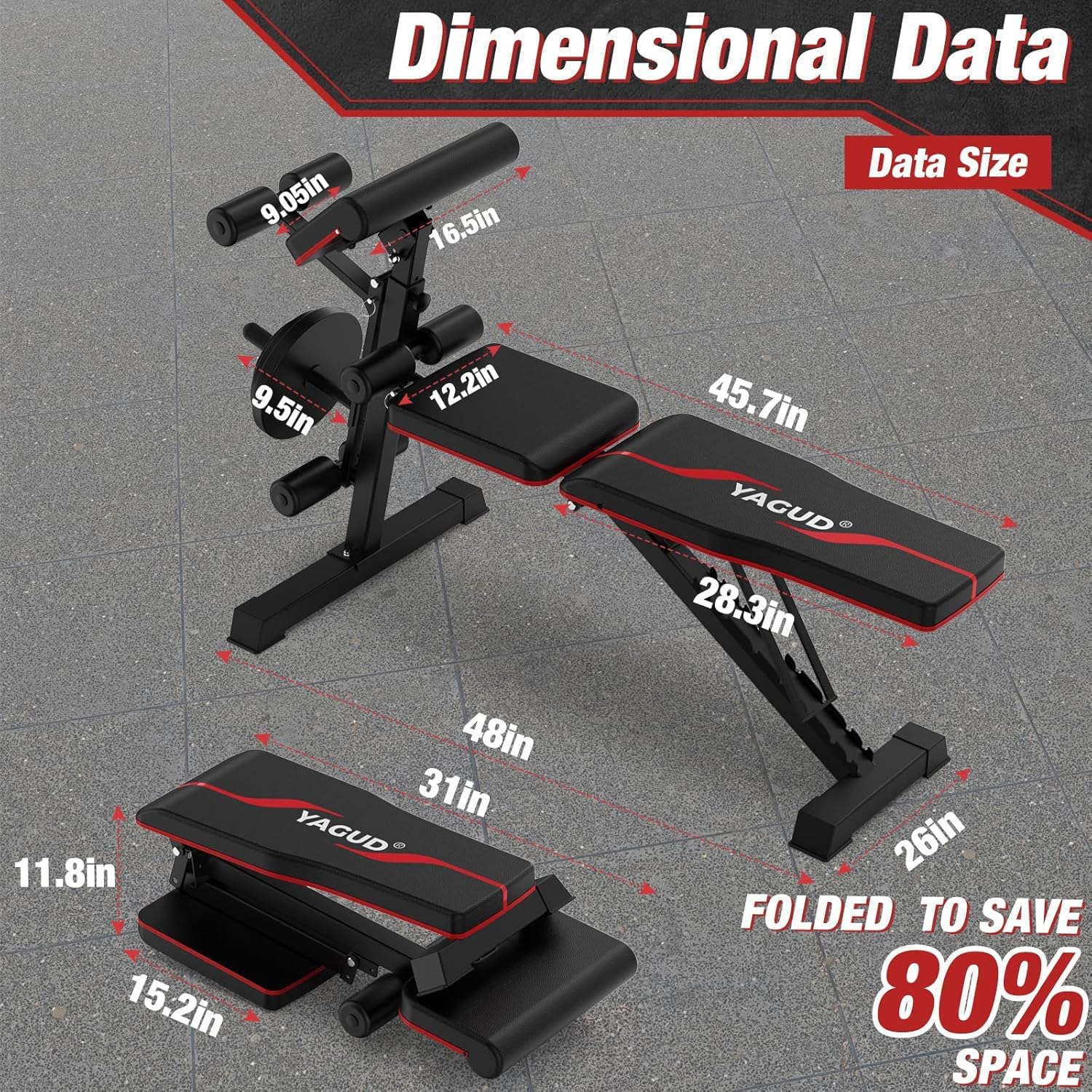 Adjustable Weight Bench, Bench Press for Full Body Workout, 880 Lbs Workout Bench for Home Gym with Barbell Rack, Strength Training Stable Incline Decline Bench with Leg Developer