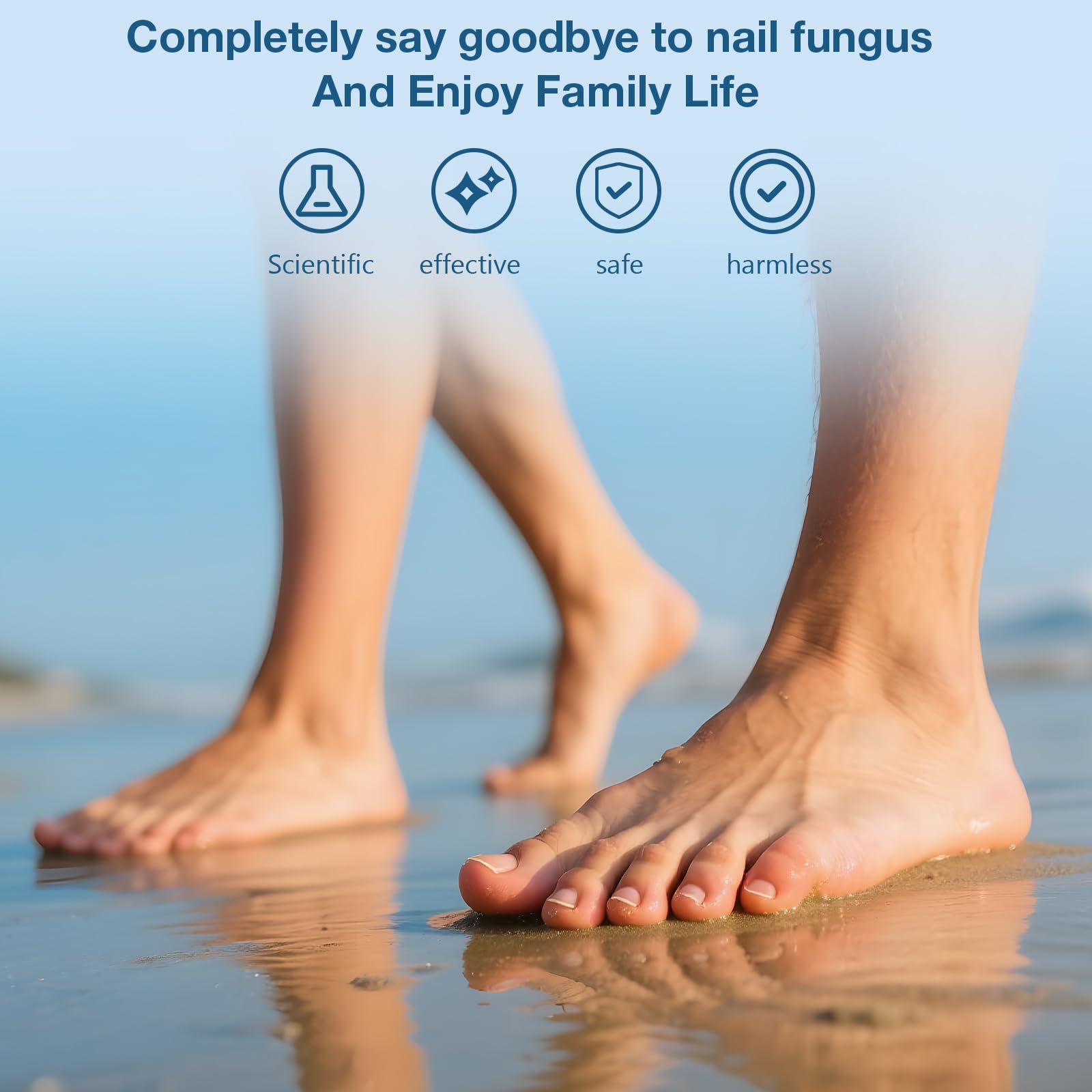 Nagelpilz Laser Gerät, Berrlly Nagelpilz Laser Device Verwendung für Mehrere Fingernägel und Zehennägel, Einfach zu Bedienendes Faltbares Gerät, Geeignet für Verfärbte und Verdickte Zehennägel